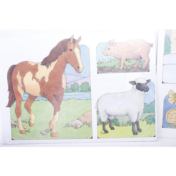 Primary Visual Aids Cutouts, Domestic Animals, Fish Birds, Wild Animals, - Picture 2 of 4